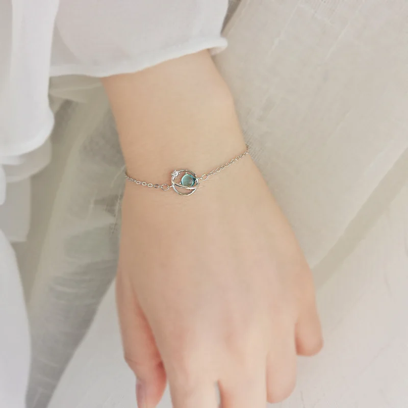 Lovely Silver Star Universe Chain Bracelets 925 Small Blue Universe Original Bracelet For Women Fashion Valentine's Day Gift
Lovely Silver Star Universe Chain Bracelets 925 Small Blue Universe Original Bracelet For Women Fashion Valentine's Day Gift
