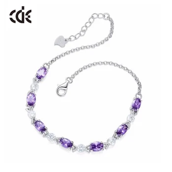 CDE Luxury Embellished with crystals Bracelet jewelry purple 925 sterling silver fine jewelry woman Romantic gift
CDE Luxury Embellished with crystals Bracelet jewelry purple 925 sterling silver fine jewelry woman Romantic gift