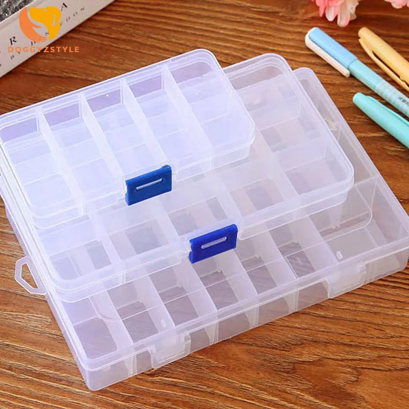 Practical Adjustable 10/15/24 Compartment Plastic Storage Box Jewelry Earring Bead Screw Holder Case Display Organizer Container
Practical Adjustable 10/15/24 Compartment Plastic Storage Box Jewelry Earring Bead Screw Holder Case Display Organizer Container