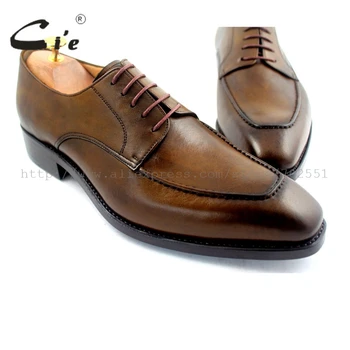 cie Goodyear Welted Handmade 100% Genuine Calf Leather Outsole Breathable Men's Dress/classic Derby Patina Brown Shoe No.D49
cie Goodyear Welted Handmade 100% Genuine Calf Leather Outsole Breathable Men's Dress/classic Derby Patina Brown Shoe No.D49