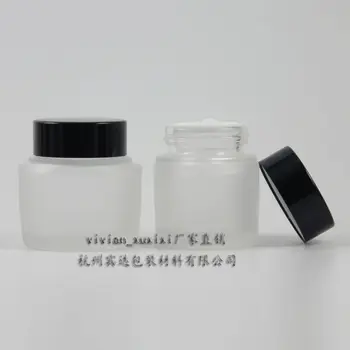 40g clear frosted glass cream jar with black aluminum lid,40g cosmetic jar,packing for eye cream,40ml glass bottle
40g clear frosted glass cream jar with black aluminum lid,40g cosmetic jar,packing for eye cream,40ml glass bottle