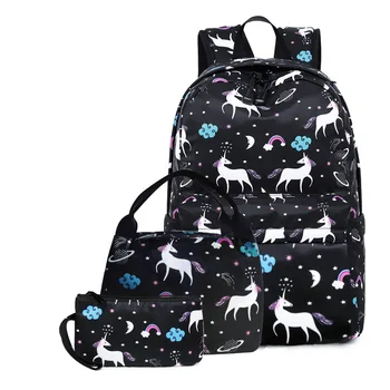 Cute Cartoon Schoolbag For Girls Unicorn Printing Children Backpacks Kids Students Primary School Bags Teenage 3pcs/Set Backpack
Cute Cartoon Schoolbag For Girls Unicorn Printing Children Backpacks Kids Students Primary School Bags Teenage 3pcs/Set Backpack