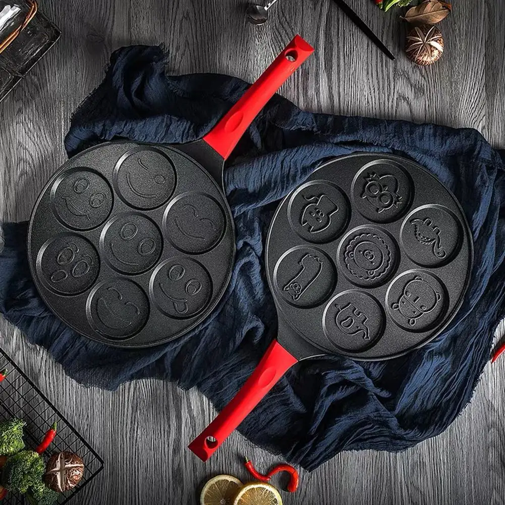 7-Grid Creative Cute Smiley Face Animal Omelet Pancake Pan Breakfast Non-stick Maker Frying Pans Cooking Pot Tool
7-Grid Creative Cute Smiley Face Animal Omelet Pancake Pan Breakfast Non-stick Maker Frying Pans Cooking Pot Tool