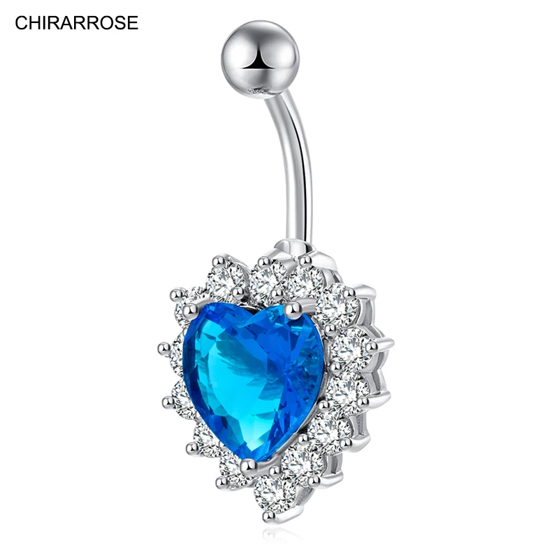 2019 New Hot Blue Luxury Zircon Crystal Heart Belly Button Rings Women Body Jewelry Gold Zircon CZ Navel Piercing Belly Piercing
2019 New Hot Blue Luxury Zircon Crystal Heart Belly Button Rings Women Body Jewelry Gold Zircon CZ Navel Piercing Belly Piercing