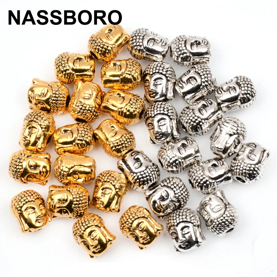 10x8mm 15pcs/lot Metal Spacer Beads for Jewelry Making Sliver Golden Tibetan Buddha Head Beads Beaded Bracelet Handmade Diy
10x8mm 15pcs/lot Metal Spacer Beads for Jewelry Making Sliver Golden Tibetan Buddha Head Beads Beaded Bracelet Handmade Diy