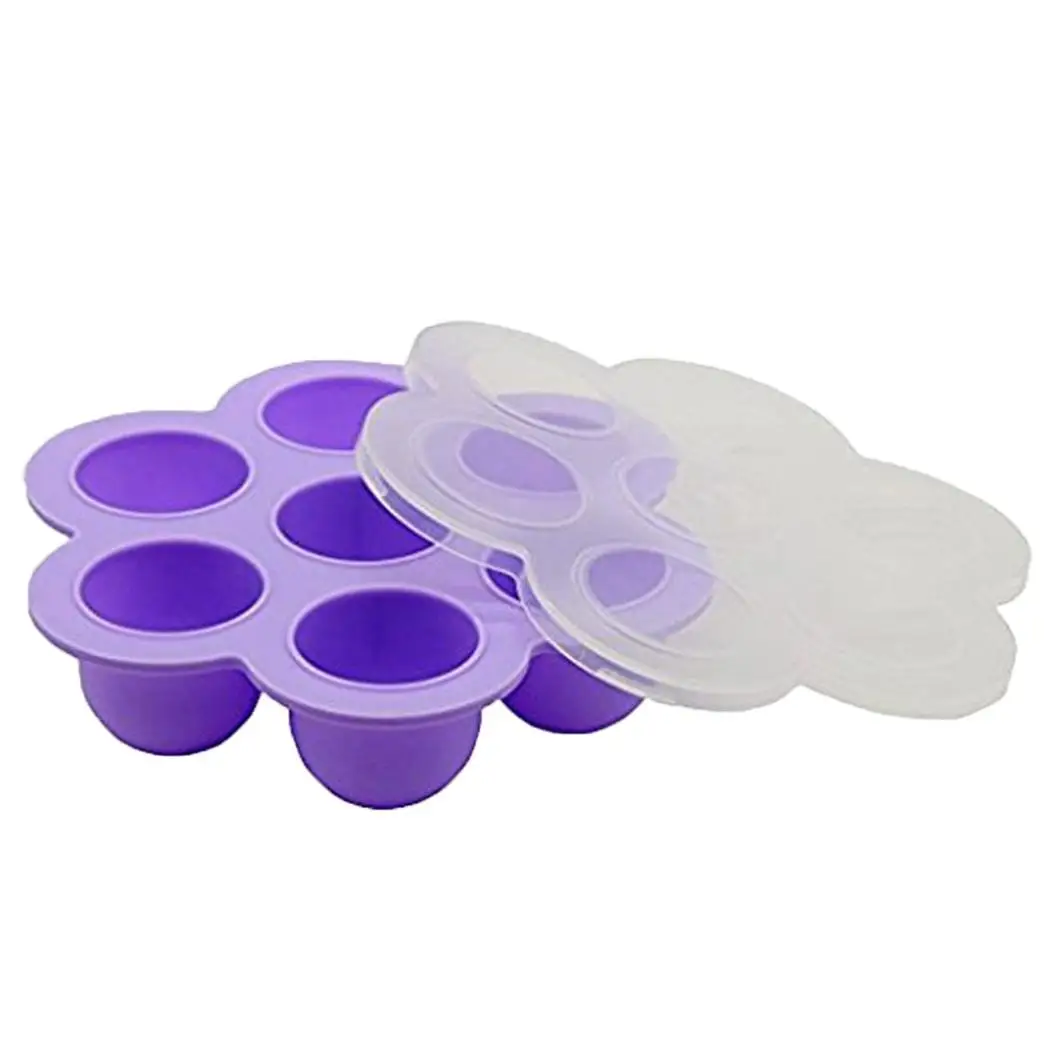 7 Holes Silicone Baby Children Food Container Snack Fruit Storage Box Ice Tray only defrost what you need.
7 Holes Silicone Baby Children Food Container Snack Fruit Storage Box Ice Tray only defrost what you need.