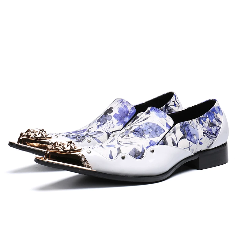 New Fashion Men's Slip-on Oxfords Dress Shoes Genuine Leather white print Shoes Business Office Flat Oxfords shoes
New Fashion Men's Slip-on Oxfords Dress Shoes Genuine Leather white print Shoes Business Office Flat Oxfords shoes