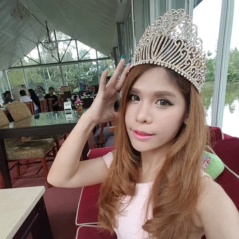 New Gold Silver Color Queen luxury Crystal Rhinestone Big Tiara For Wedding Large Crown Hair Accessories For Bride Headress
New Gold Silver Color Queen luxury Crystal Rhinestone Big Tiara For Wedding Large Crown Hair Accessories For Bride Headress