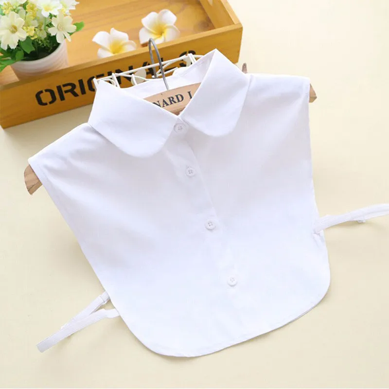 Women Solid Shirt Polyester False Collars White Black Vintage Blouse Top Detachable Collar Clothes Accessories camisas mujer
Women Solid Shirt Polyester False Collars White Black Vintage Blouse Top Detachable Collar Clothes Accessories camisas mujer