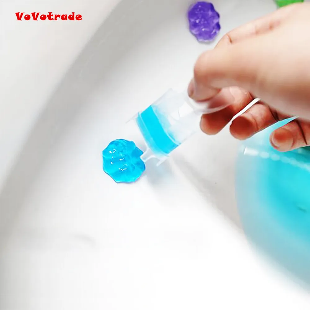 Flower Gel Cleaner Detergent Toilet Bathroom Aromatic Aromatherapy Freshener Cleaning Agent Accessories |