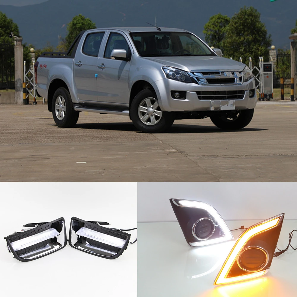CSCSNL 1 set LED DRL Daytime Running Lights For ISUZU D-MAX DMAX 2014 2015 2016 2017 12V ABS Fog Lamp Cover with turn signal
CSCSNL 1 set LED DRL Daytime Running Lights For ISUZU D-MAX DMAX 2014 2015 2016 2017 12V ABS Fog Lamp Cover with turn signal