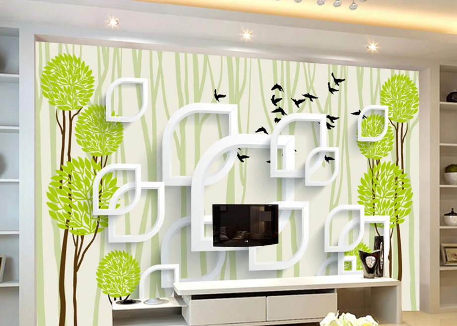 Custom children wallpaper,3D abstract tree birds cartoon for children's room bedroom TV backdrop waterproof papel de parede
Custom children wallpaper,3D abstract tree birds cartoon for children's room bedroom TV backdrop waterproof papel de parede