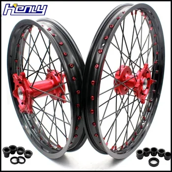 21/19 MX Motorbike Wheels Rims Set For YAMAHA YZ 125/250 1999-2019 YZ250F 2001-2019 YZ450F 2003-2019 Red Nipple Black Spoke
21/19 MX Motorbike Wheels Rims Set For YAMAHA YZ 125/250 1999-2019 YZ250F 2001-2019 YZ450F 2003-2019 Red Nipple Black Spoke