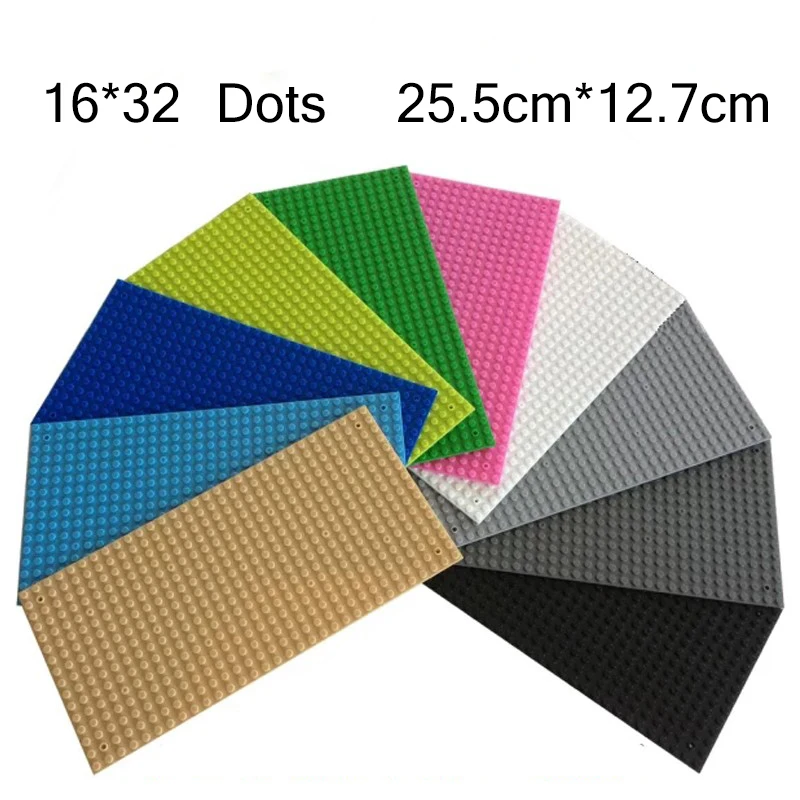 16*32 Dots Base Plate for Small Bricks 10 Colors Baseplate Board DIY Building Blocks Toys For Children Compatible with legoing
16*32 Dots Base Plate for Small Bricks 10 Colors Baseplate Board DIY Building Blocks Toys For Children Compatible with legoing