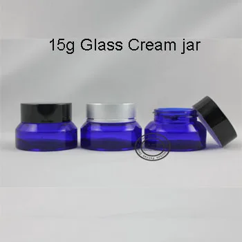 Hot sale 20pcs High quality 15g Oblique blue glass bottle cream,Empty Glass Bottle,makeup jar with aluminum cap
Hot sale 20pcs High quality 15g Oblique blue glass bottle cream,Empty Glass Bottle,makeup jar with aluminum cap