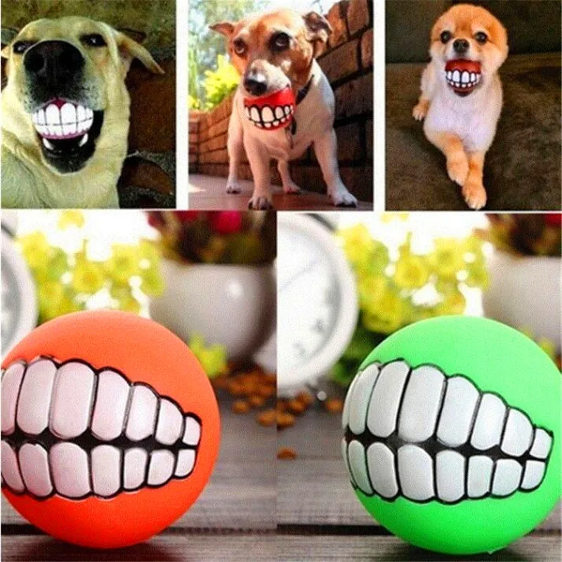 Funny Pets Dog Puppy Cat Ball Teeth Toy PVC Chew Sound Dogs Play Fetching Squeak Toys Pet Supplies
Funny Pets Dog Puppy Cat Ball Teeth Toy PVC Chew Sound Dogs Play Fetching Squeak Toys Pet Supplies