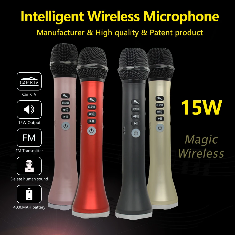 XIAOKOA L-698 professional 15W portable USB wireless Bluetooth karaoke microphone speaker with Dynamic microphone
XIAOKOA L-698 professional 15W portable USB wireless Bluetooth karaoke microphone speaker with Dynamic microphone