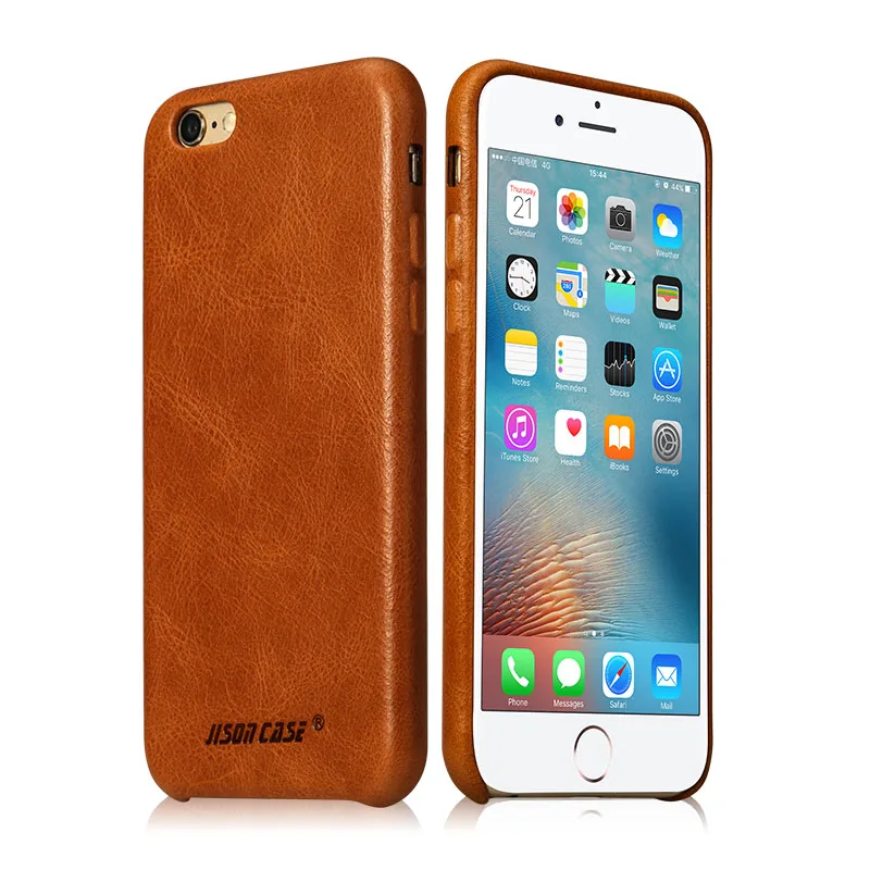 Jisoncase Leather Phone Case for iPhone 6S/6/6 Plus