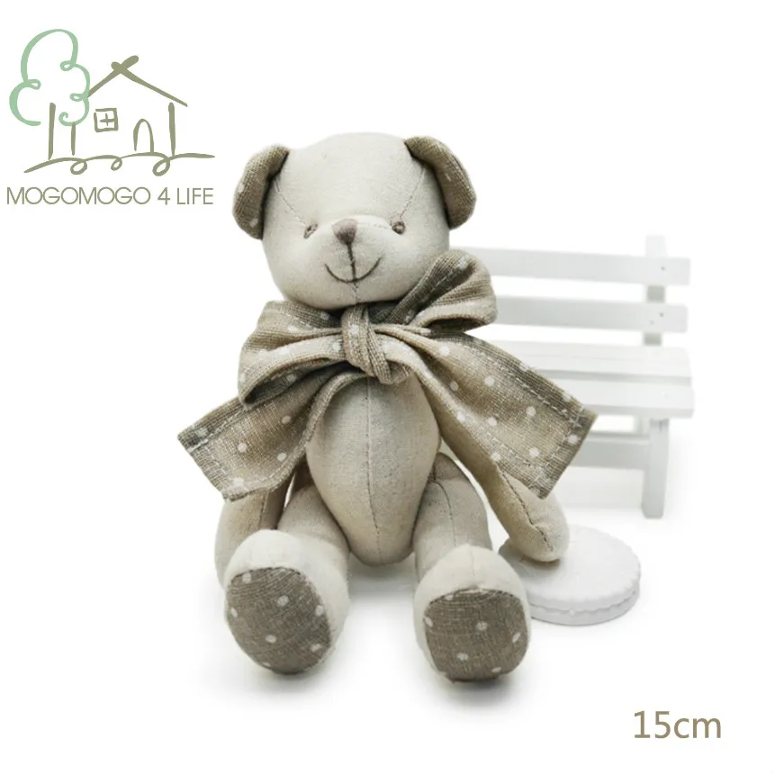 15cm Luxury high quality cute teddy bear, stuffed animals, doll/toy 100% linen Hand-made plush toys
15cm Luxury high quality cute teddy bear, stuffed animals, doll/toy 100% linen Hand-made plush toys