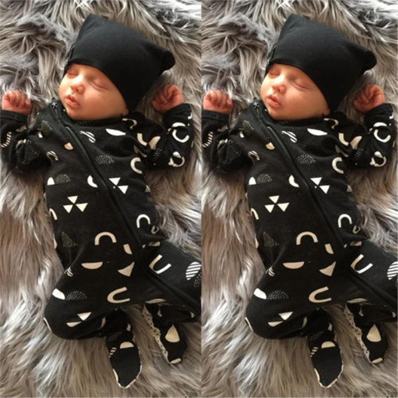 Baby Unisex Zipper Romper Newborn Baby Girl Boy Black Fall Romper Long Sleeve Jumpsuit 2017 Bebes Body Suit For Newborns 0-18M
Baby Unisex Zipper Romper Newborn Baby Girl Boy Black Fall Romper Long Sleeve Jumpsuit 2017 Bebes Body Suit For Newborns 0-18M