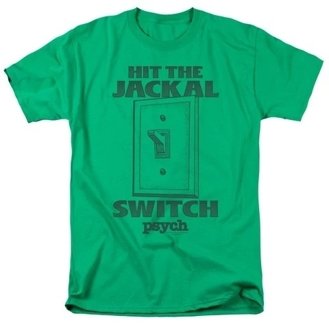 Trevco Psych-Jackal Switch Short Sleeve Adult 18-1 Tee Kelly Green - Medium