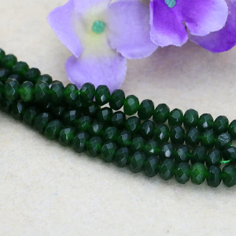 Hot 4x6mm Faceted green chalcedony abacus shaped loose beads 15" DIY fit women jewelry making gift
Hot 4x6mm Faceted green chalcedony abacus shaped loose beads 15" DIY fit women jewelry making gift
