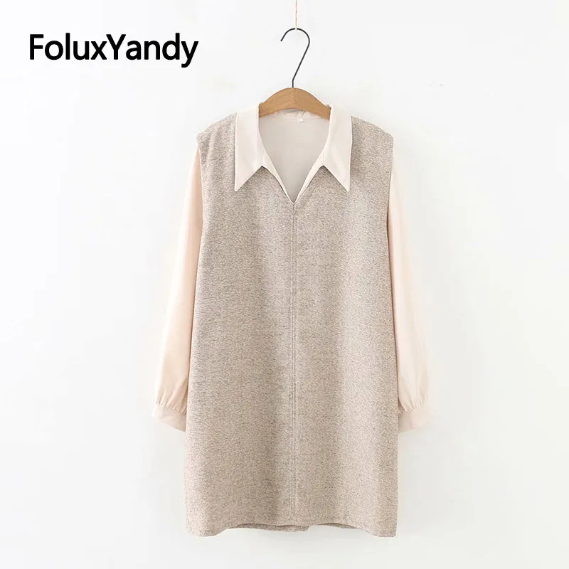 Casual Autumn Women's Sets Turn-down Collar Long Sleeve Blouse Shirt V-neck Long Vests Plus Size XXXL 4XL KKFY3003
Casual Autumn Women's Sets Turn-down Collar Long Sleeve Blouse Shirt V-neck Long Vests Plus Size XXXL 4XL KKFY3003