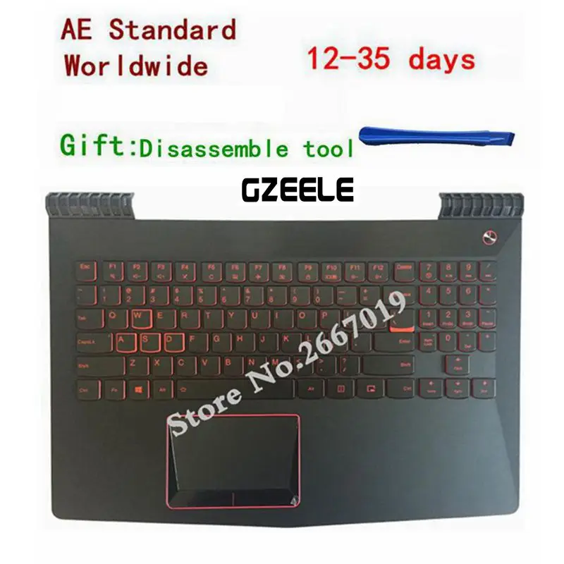 NEW US keyboard for Lenovo Legion Y520 US laptop keyboard with Palmrest COVER AP13B000300
NEW US keyboard for Lenovo Legion Y520 US laptop keyboard with Palmrest COVER AP13B000300
