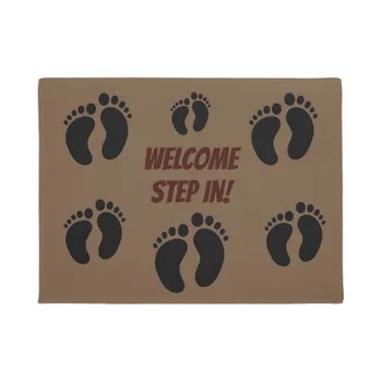 Personalize Footprints Welcome Mat Home Decoration Entry Non-slip Door Mat Rubber Washable Floor Carpet
Personalize Footprints Welcome Mat Home Decoration Entry Non-slip Door Mat Rubber Washable Floor Carpet