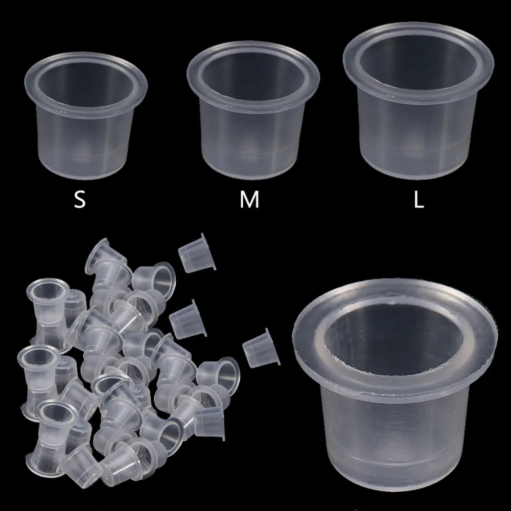 1000Pcs/Bag Plastic Microblading Tattoo Ink Cap Cup Pigment Clear Holder Container S/M/L Size For Needle Tip Grip Power Supplies
1000Pcs/Bag Plastic Microblading Tattoo Ink Cap Cup Pigment Clear Holder Container S/M/L Size For Needle Tip Grip Power Supplies
