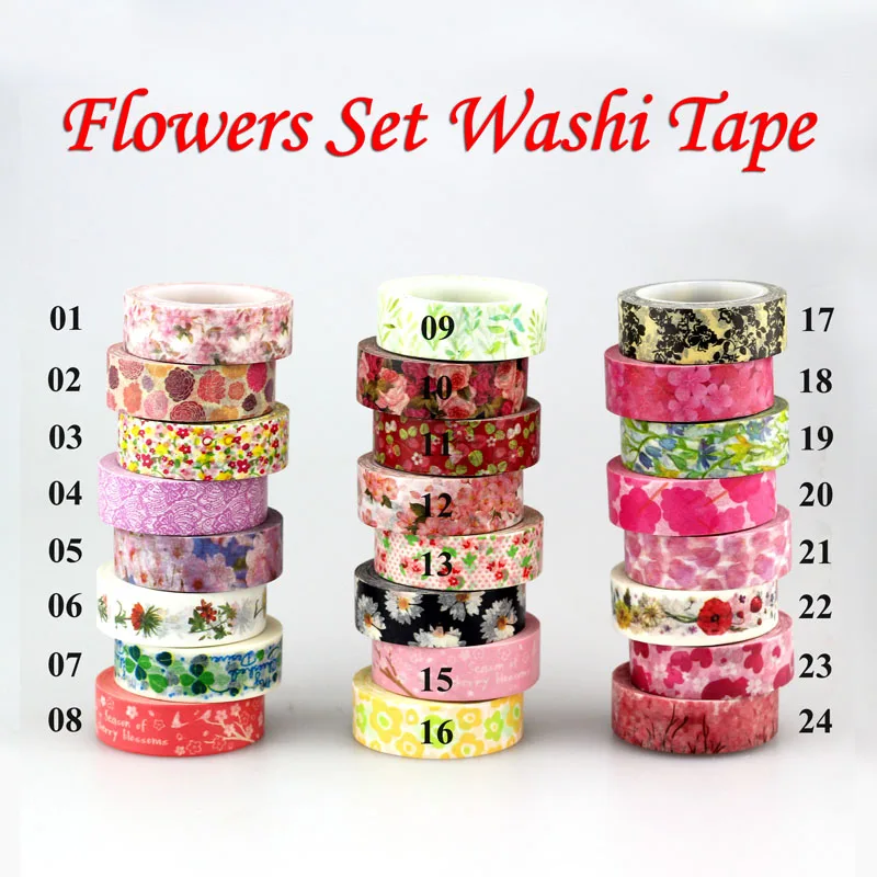 2016 New 1x Hot Stamping Flowers designs Japanese Washi Tape Scrapbooking Decorative DIY Masking Tape Office Adhesive Tape 10M
2016 New 1x Hot Stamping Flowers designs Japanese Washi Tape Scrapbooking Decorative DIY Masking Tape Office Adhesive Tape 10M