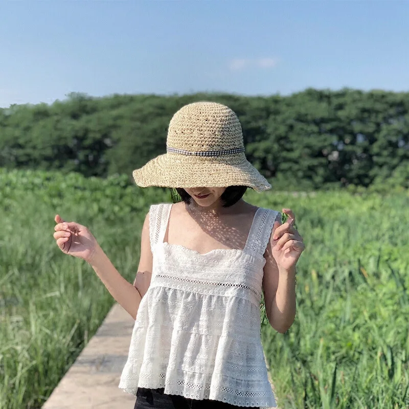 шляпа женская летняя шляпа шляпа соломенная Hat female folding breathable sun hat summer small fresh straw hat beach travel cap
шляпа женская летняя шляпа шляпа соломенная Hat female folding breathable sun hat summer small fresh straw hat beach travel cap