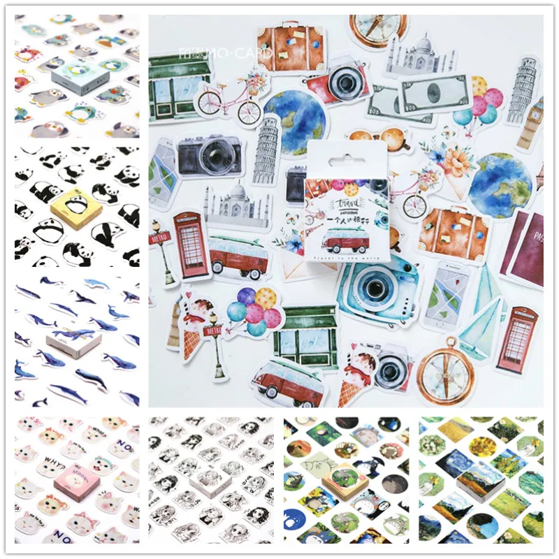 45Pcs/set kawaii creativa Notebook cute travel pattern Diary planner Halloween office decor school supplies stationery
45Pcs/set kawaii creativa Notebook cute travel pattern Diary planner Halloween office decor school supplies stationery