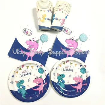 64pcs/lot Color Cartoon Dinosaur Disposable 7inch Plate Cup Napkin Set Dinosaur Birthday Baby Shower Party Tableware Supplies
64pcs/lot Color Cartoon Dinosaur Disposable 7inch Plate Cup Napkin Set Dinosaur Birthday Baby Shower Party Tableware Supplies