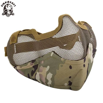 SINAIRSOFT Half Face Metal Net Mesh Protect Mask V2 Strike Airsoft Masks Protective Paintball Hunting Tactical Skull Military
SINAIRSOFT Half Face Metal Net Mesh Protect Mask V2 Strike Airsoft Masks Protective Paintball Hunting Tactical Skull Military