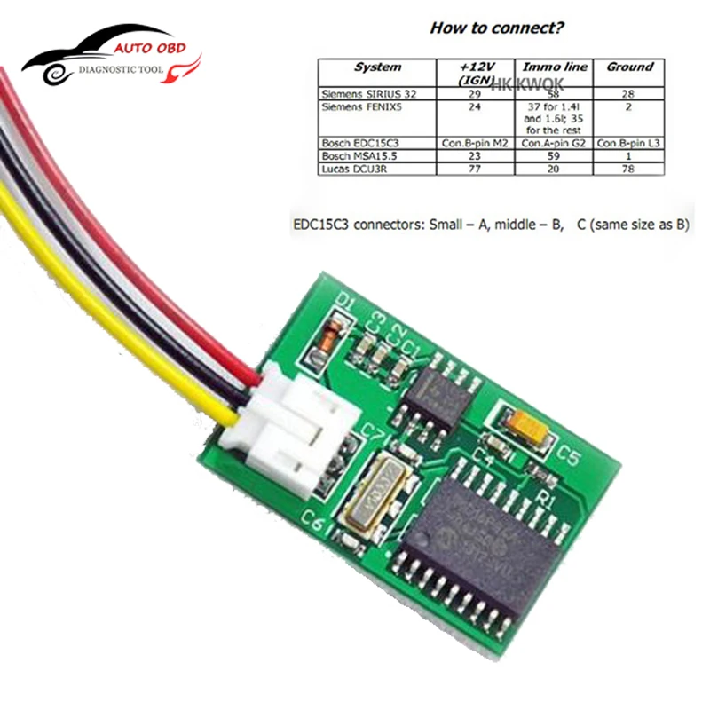 High Quality for Renault Immo Emulator Module Immobiliser Module EDC15C3 DCU3R MSA15 SiriuS32 Fenix5 Diagnostic Tool
High Quality for Renault Immo Emulator Module Immobiliser Module EDC15C3 DCU3R MSA15 SiriuS32 Fenix5 Diagnostic Tool