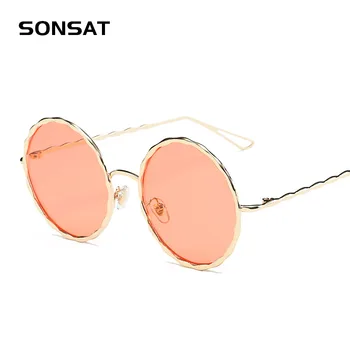 New Retro Round Sunglasses Ladies Brand Designer Fashion Sunglasses Twisted Metal Frame Glasses Female Summer
New Retro Round Sunglasses Ladies Brand Designer Fashion Sunglasses Twisted Metal Frame Glasses Female Summer