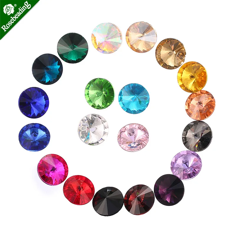 10mm high quality rhinestone crystal stone decoration pointed bottom drill jewelry Pointed Back sold 50pcs/lot | Украшения и