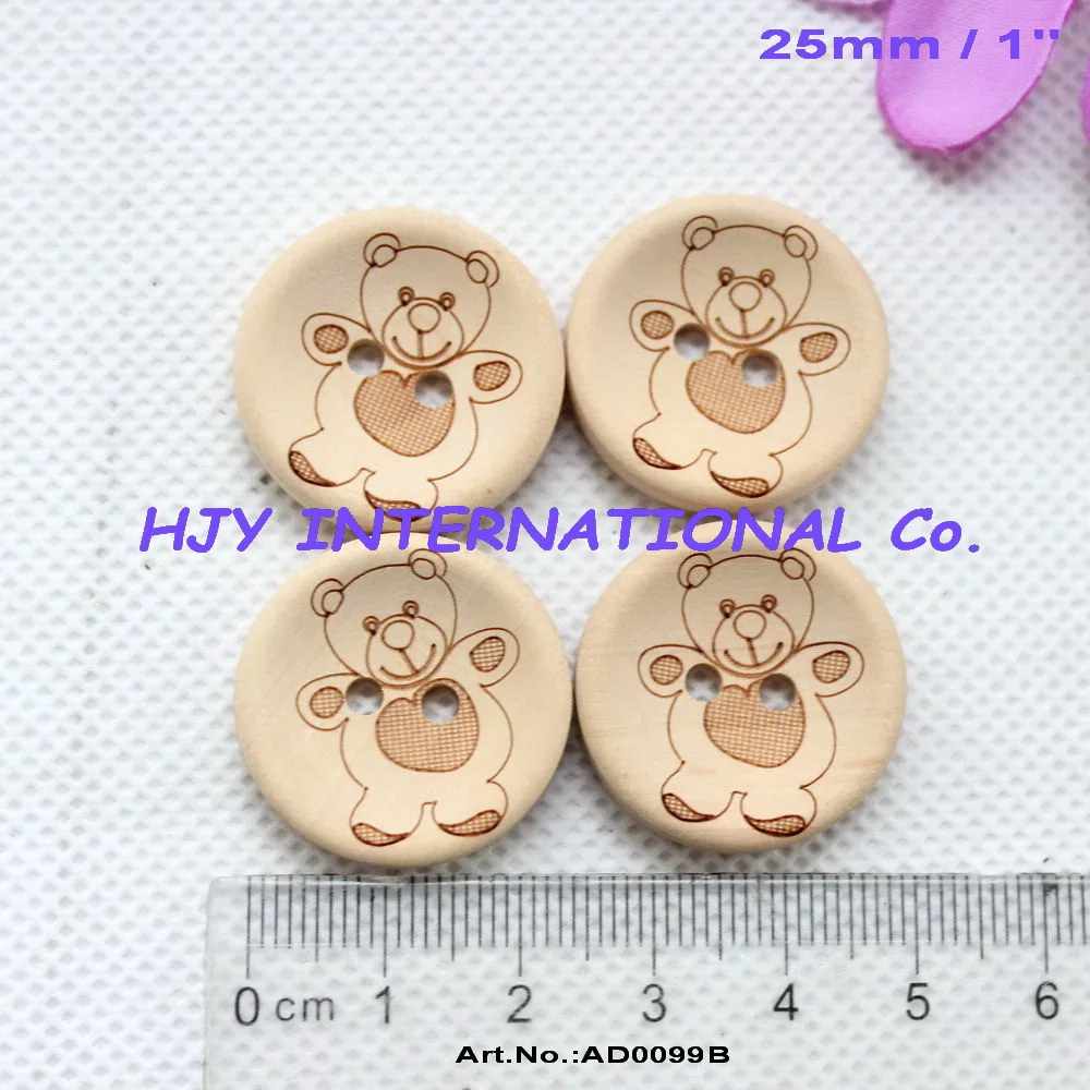 (30pcs/lot) 25mm Bear laser natural wooden button kid's hat toy accessories sewing wood button supplies 1"-AD0099B
(30pcs/lot) 25mm Bear laser natural wooden button kid's hat toy accessories sewing wood button supplies 1"-AD0099B