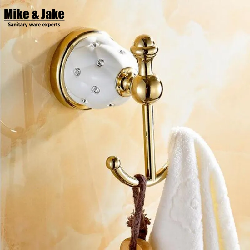 New Design golden ceramic Robe Hook,Clothes Hook,Solid Brass Golden finish bath hardware accessory home decoration
New Design golden ceramic Robe Hook,Clothes Hook,Solid Brass Golden finish bath hardware accessory home decoration