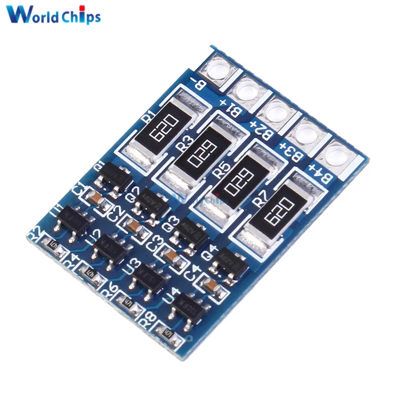 4S 4.2V 14.4V 16.8V 68mA 18650 Lithium Battery Charge Balance Protection Board Polymer Li-ion Lipo Charging Balance Module
4S 4.2V 14.4V 16.8V 68mA 18650 Lithium Battery Charge Balance Protection Board Polymer Li-ion Lipo Charging Balance Module