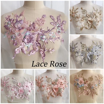 6Color 3D Flowers Patches Beaded Embroidery Lace Fabrics Applique Wedding Dress Decor Floral Costume Patch
6Color 3D Flowers Patches Beaded Embroidery Lace Fabrics Applique Wedding Dress Decor Floral Costume Patch