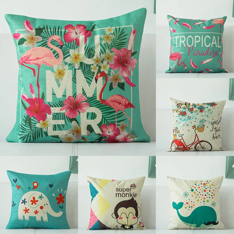 Cartoon monkey elephant bunny giraffe Pattern Square Pillowcase Sofa Decorative Pillow Cover Cartoon Cute Pillow case 45X45cm
Cartoon monkey elephant bunny giraffe Pattern Square Pillowcase Sofa Decorative Pillow Cover Cartoon Cute Pillow case 45X45cm
