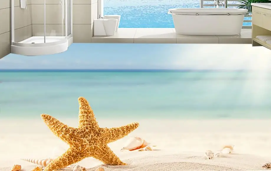 Custom 3d flooring Seaside sunny beach starfish wallpaper 3d flooring pvc water self-adhesive wallpaper modern 3d flooring 
Custom 3d flooring Seaside sunny beach starfish wallpaper 3d flooring pvc water self-adhesive wallpaper modern 3d flooring