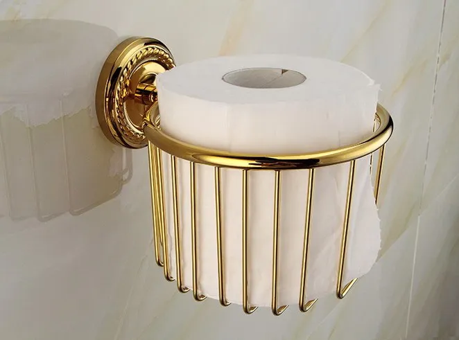 Gold Color Bathroom Accessaries Toliet Tissue Paper Basket Towel Roll Holder Chinese Luxury Style zba609
Gold Color Bathroom Accessaries Toliet Tissue Paper Basket Towel Roll Holder Chinese Luxury Style zba609