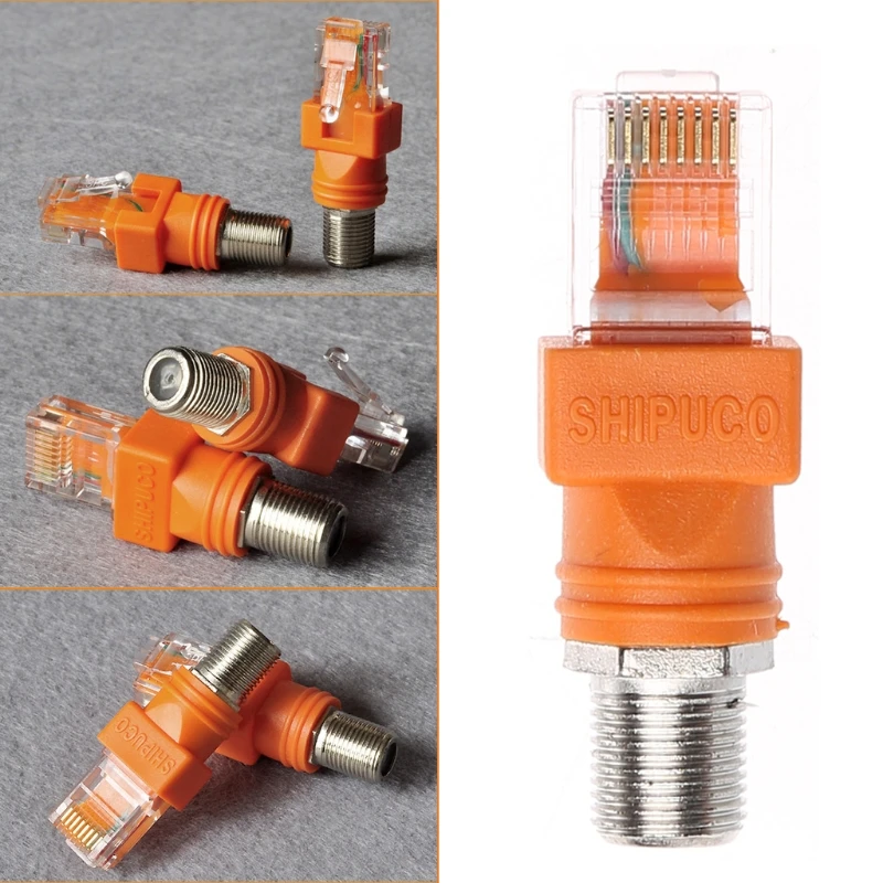 F Female To RJ45 Male Coaxial Barrel Coupler Adapter RJ45 To RF Connector Converter
F Female To RJ45 Male Coaxial Barrel Coupler Adapter RJ45 To RF Connector Converter