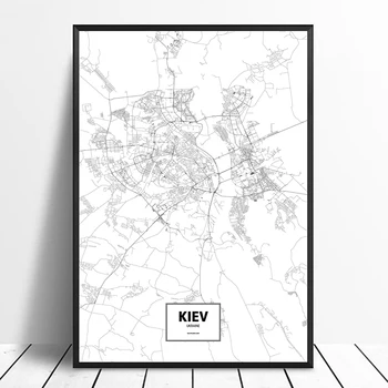 Kiev, Ukraine Black White Custom World City Map Poster Canvas Print Nordic Style Wall Art Home Decor
Kiev, Ukraine Black White Custom World City Map Poster Canvas Print Nordic Style Wall Art Home Decor
