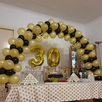30 40 50 60 Birthday Party Decorations Adult Gold Black Number Balloon Birthday Ballonnen 30 Years Wedding Anniversary Decor
30 40 50 60 Birthday Party Decorations Adult Gold Black Number Balloon Birthday Ballonnen 30 Years Wedding Anniversary Decor