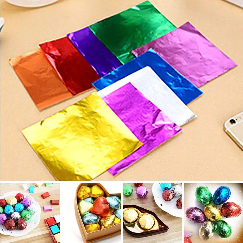100Pcs/lot Crepe Paper Sheets Candy Sugar Chocolate Sweets Confectionary Square Foil Wrapper Package Christmas Tree Gifts Pack
100Pcs/lot Crepe Paper Sheets Candy Sugar Chocolate Sweets Confectionary Square Foil Wrapper Package Christmas Tree Gifts Pack