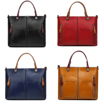 Amorvivi 2019 Handbags Oil wax leather big bag Retro killer bag Portable Messenger bag Women bags
Amorvivi 2019 Handbags Oil wax leather big bag Retro killer bag Portable Messenger bag Women bags